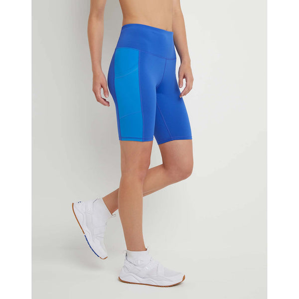 champion women's absolute fitted bike shorts