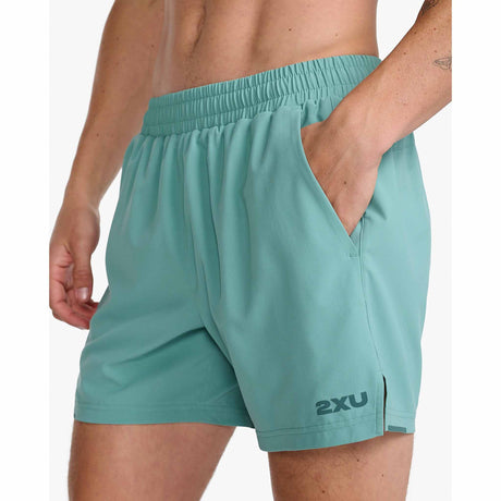 2XU Aero 7 Inch shorts de course à pied pour homme - Raft / Pine