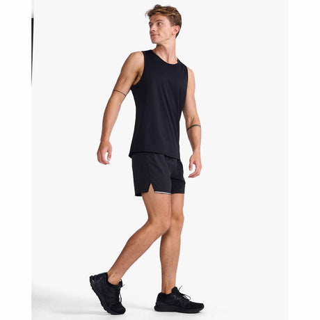 2XU Aero Tank débardeur de course à pied pour homme - Noir