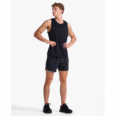 2XU Aero Tank débardeur de course à pied pour homme - Noir