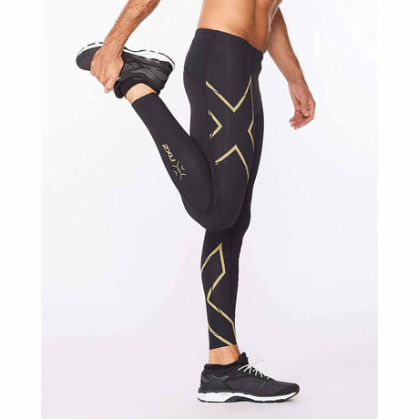 2XU MCS Run Compression legging de course a pied sport pour homme - Noir / Or