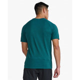 2XU Motion Tech Tee t-shirt d'entrainement homme dos - Raft / Pine