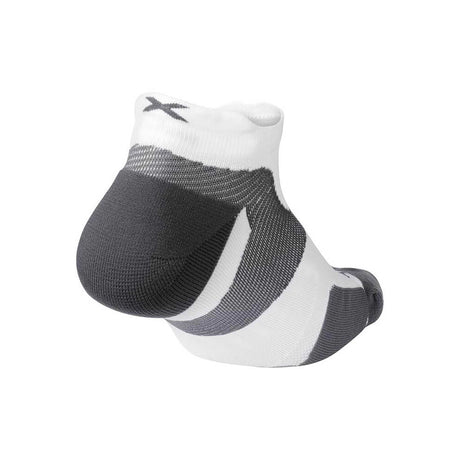 2XU Vectr Cushion No Show blanc gris dos