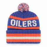 47 Brand Oilers Bering Cuff Knit Beanie - Blue / Orange