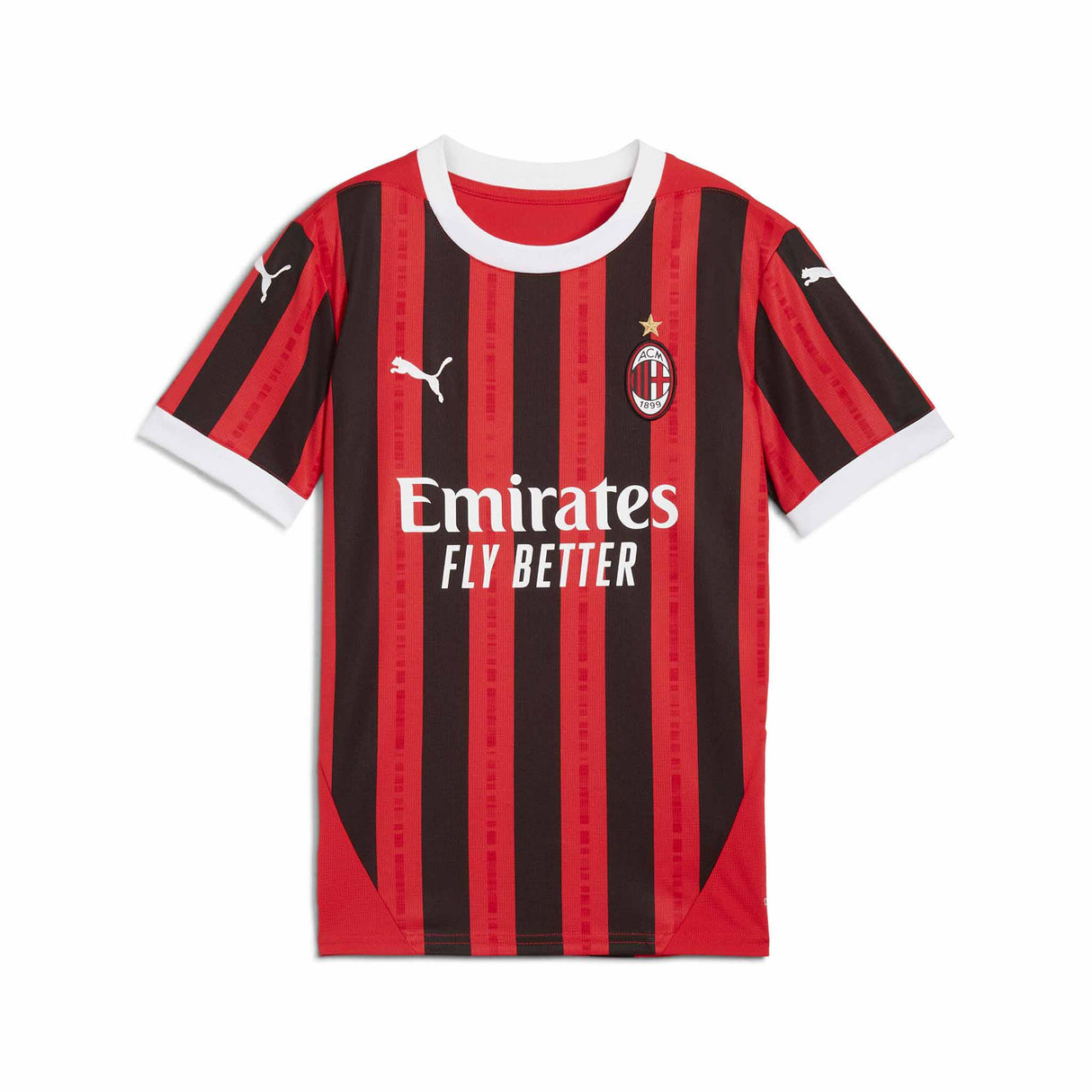 Puma AC Milan 2024-25 Home Jersey for Kids - Puma Red / Puma Black