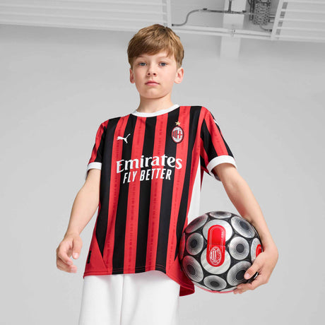 Puma AC Milan 2024-25 Home Jersey for Kids - Puma Red / Puma Black