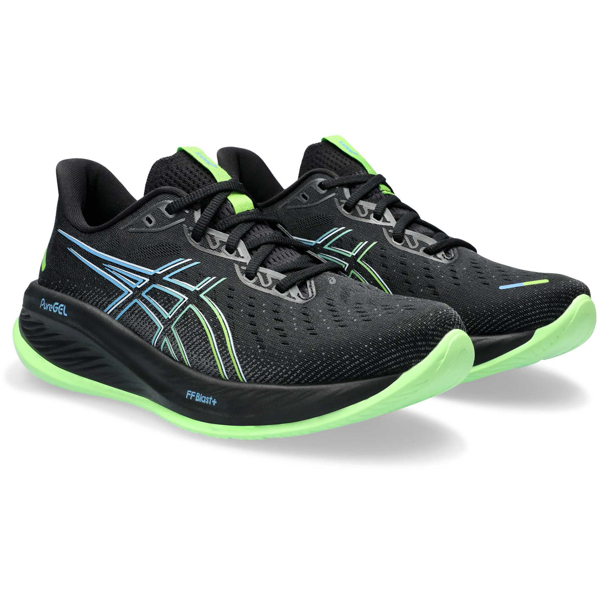 ASICS Gel Cumulus 26 chaussures de course à pied homme paire -Black/Electric Lime