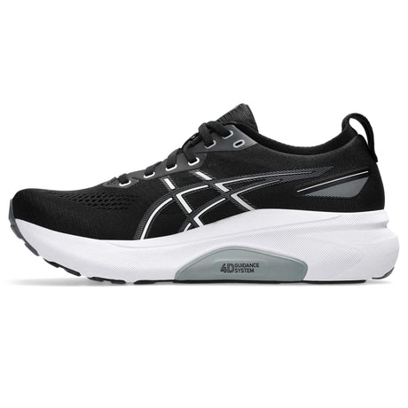 ASICS Gel-Kayano 31 souliers de course homme lateral - noir / blanc