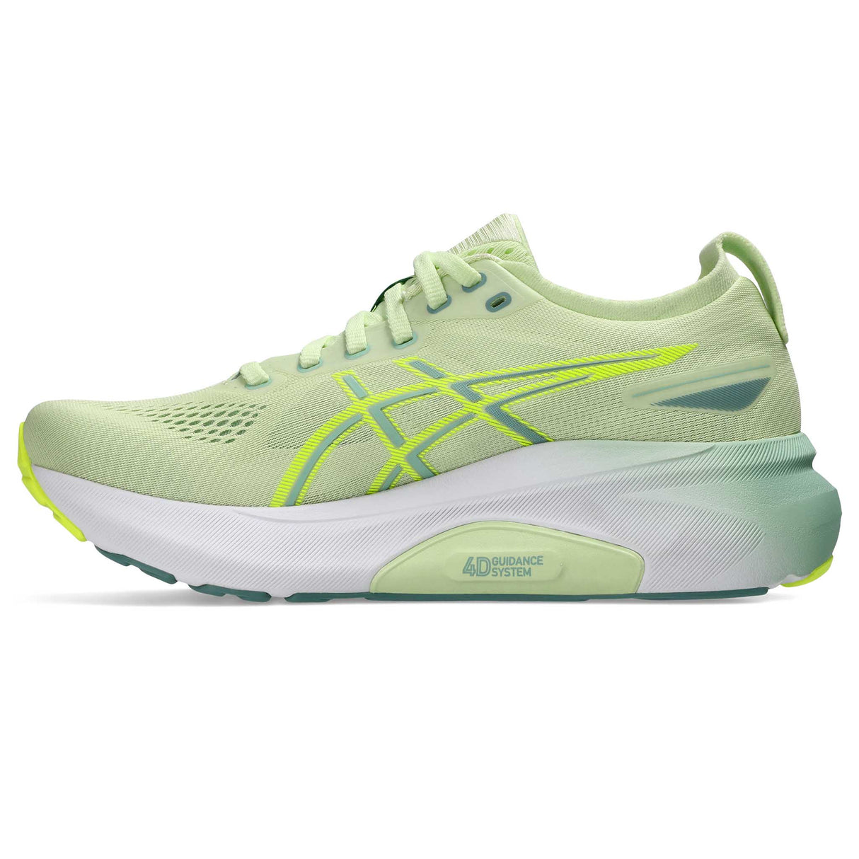 ASICS Gel-Kayano 31 souliers de course femme lateral - Cool Matcha / Light Celadon