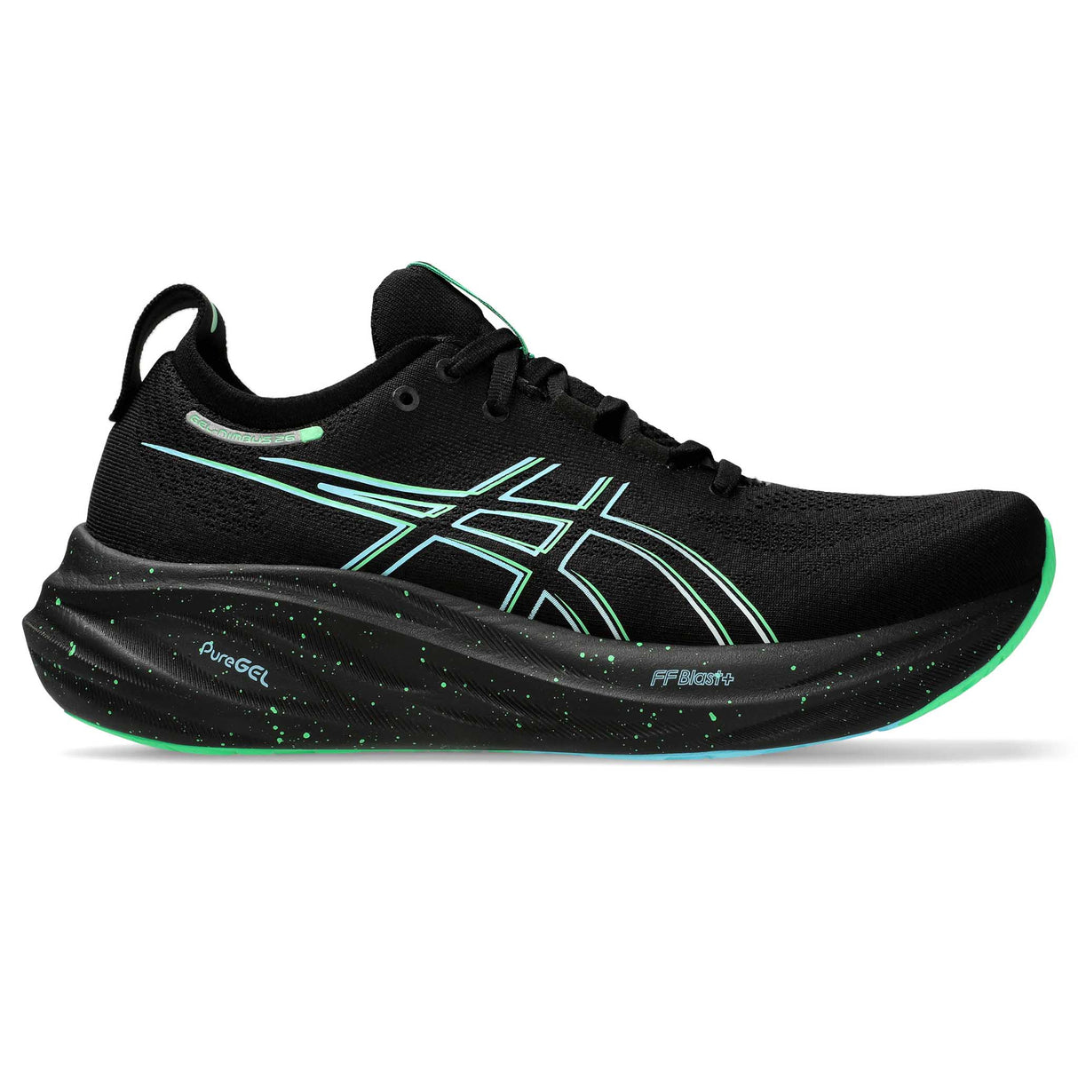 ASICS Gel Nimbus 26 chaussures de course à pied pour homme -Black / Soothing Sea