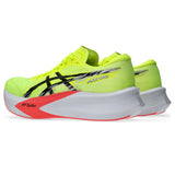 ASICS Magic Speed 4 souliers de course homme lateral- Safety Yellow / Black