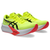 ASICS Magic Speed 4 souliers de course homme pointes  - Safety Yellow / Black