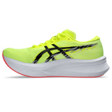 ASICS Magic Speed 4 souliers de course homme lateral - Safety Yellow / Black