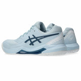 Asics Gel-Dedicate 8 Women's Pickleball Shoes - Cool Grey / Vintage Indigo