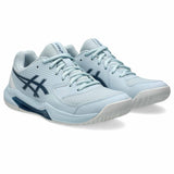 Asics Gel-Dedicate 8 Women's Pickleball Shoes - Cool Grey / Vintage Indigo