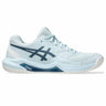 Asics Gel-Dedicate 8 Women's Pickleball Shoes - Cool Grey / Vintage Indigo