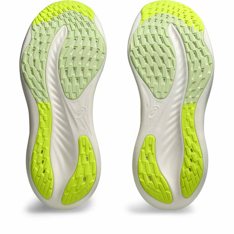 Asics Nimbus 26 Women's Running Shoes - Light Celadon / Safety Yellow