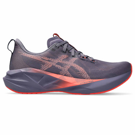 Asics Novablast 5 Men's Running Shoes - Greyish Purple / Coral Reef