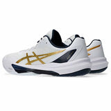 Asics Sky Elite FF 3 Men Volleyball Shoes - White / Pure Gold