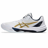 Asics Sky Elite FF 3 Men Volleyball Shoes - White / Pure Gold