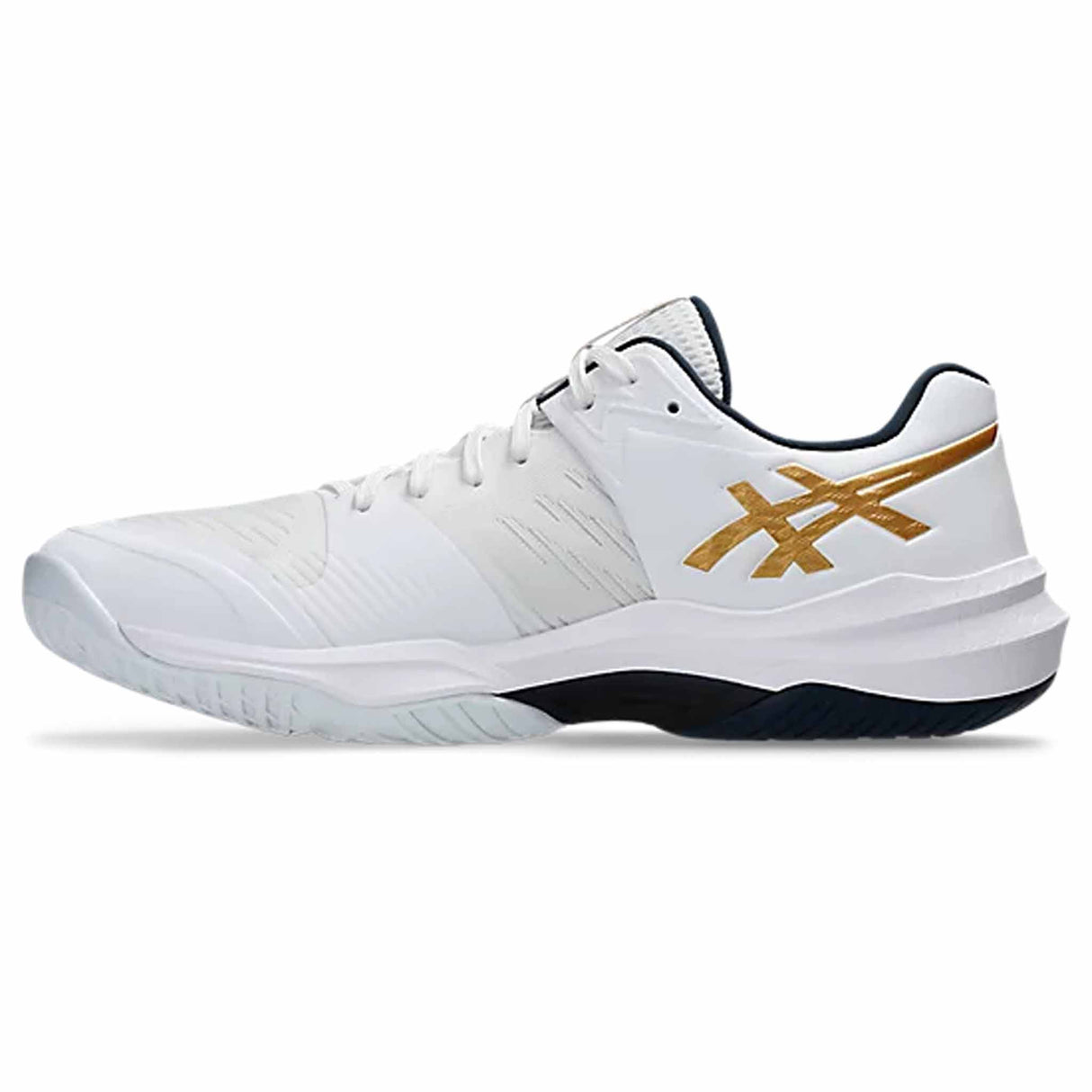 Asics Sky Elite FF 3 Men Volleyball Shoes - White / Pure Gold