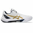 Asics Sky Elite FF 3 Men Volleyball Shoes - White / Pure Gold