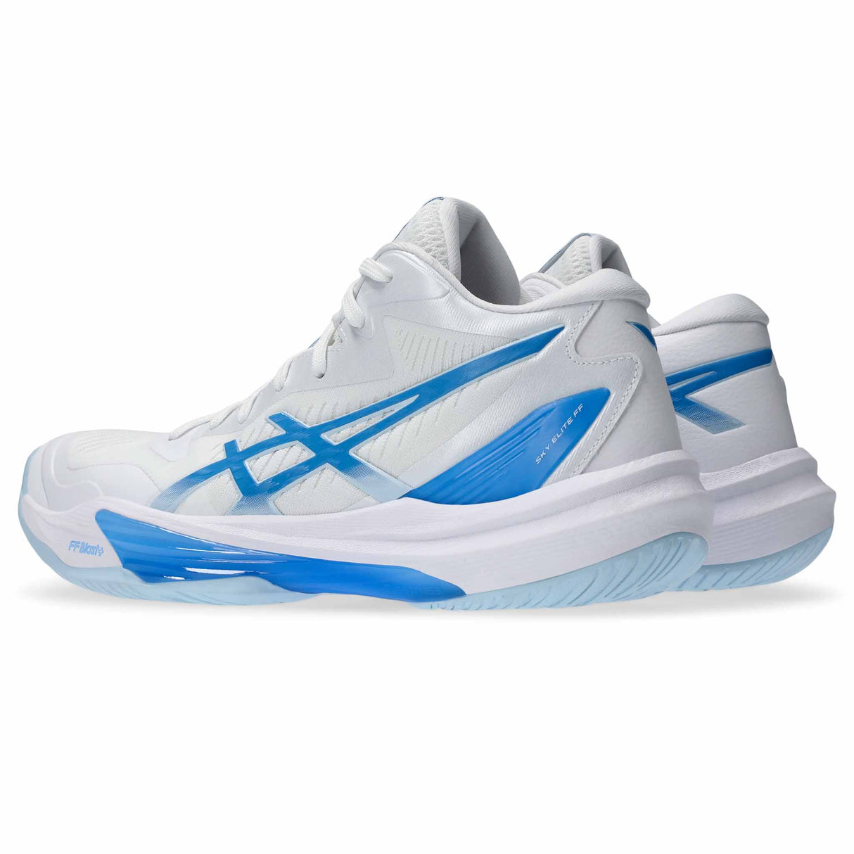 Asics Sky Elite FF MT 3 Women's Volleyball Shoes - White / Blue Coast