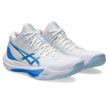 Asics Sky Elite FF MT 3 Women's Volleyball Shoes - White / Blue Coast