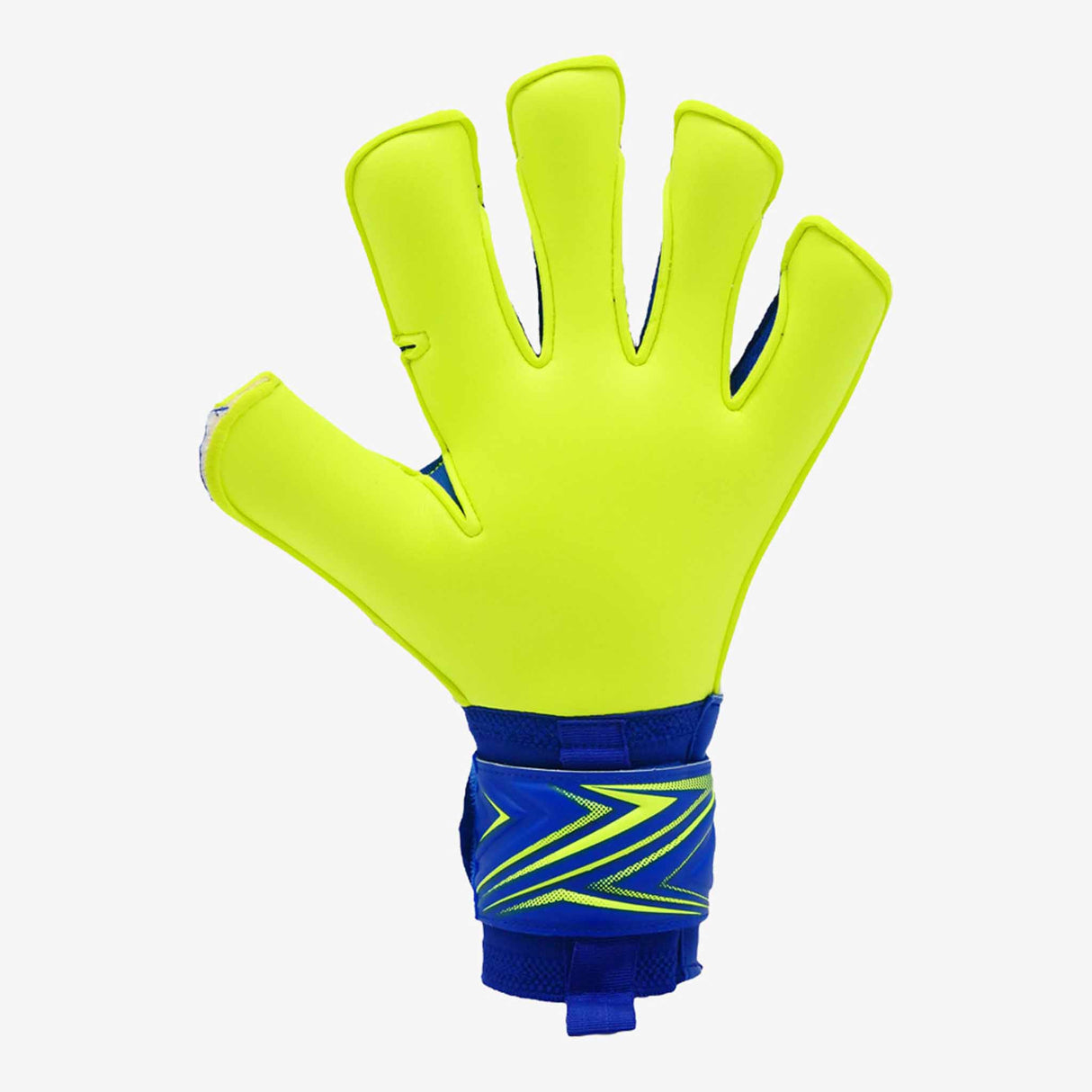 RG Goalkeeper Gloves Bacan Replica gants de gardien de but de soccer - Bleu / Jaune Néon