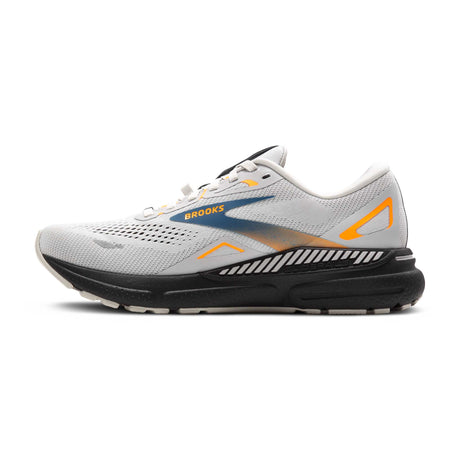 Brooks Adrenaline GTS 23 GTX chaussures de course homme lateral -Oyster Mushroom / Orange / Blue