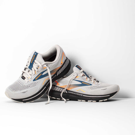 Brooks Adrenaline GTS 23 GTX chaussures de course homme -Oyster Mushroom / Orange / Blue