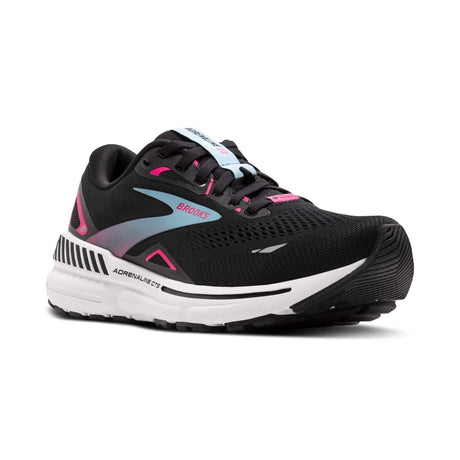 Brooks Adrenaline GTS 23 GTX chaussures de course femme pointe -Black / Knockout Pink / Aqua