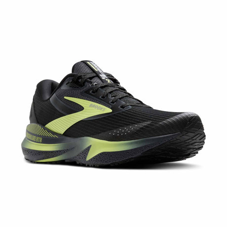 Brooks Adrenaline GTS 24 Weatherized chaussures de course homme pointe - Black / Ebony / New Yellow