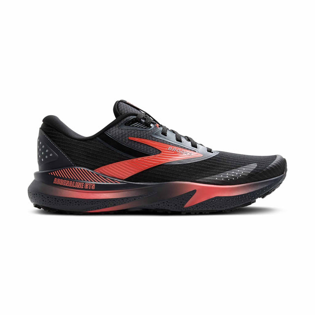 Brooks Adrenaline GTS 24 Weatherized chaussures de course femme - Black / Ebony / Hot Coral