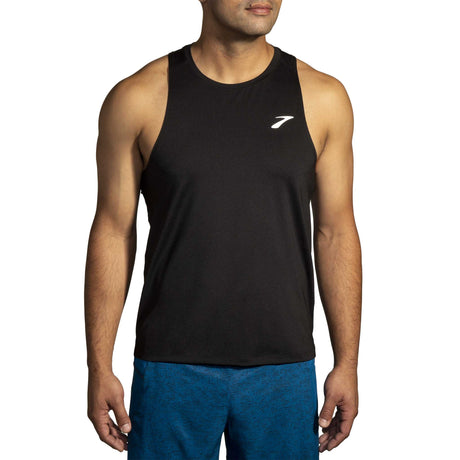 Camisole de course a pied Brooks Atmosphere Singlet 2.0 pour homme - noir face