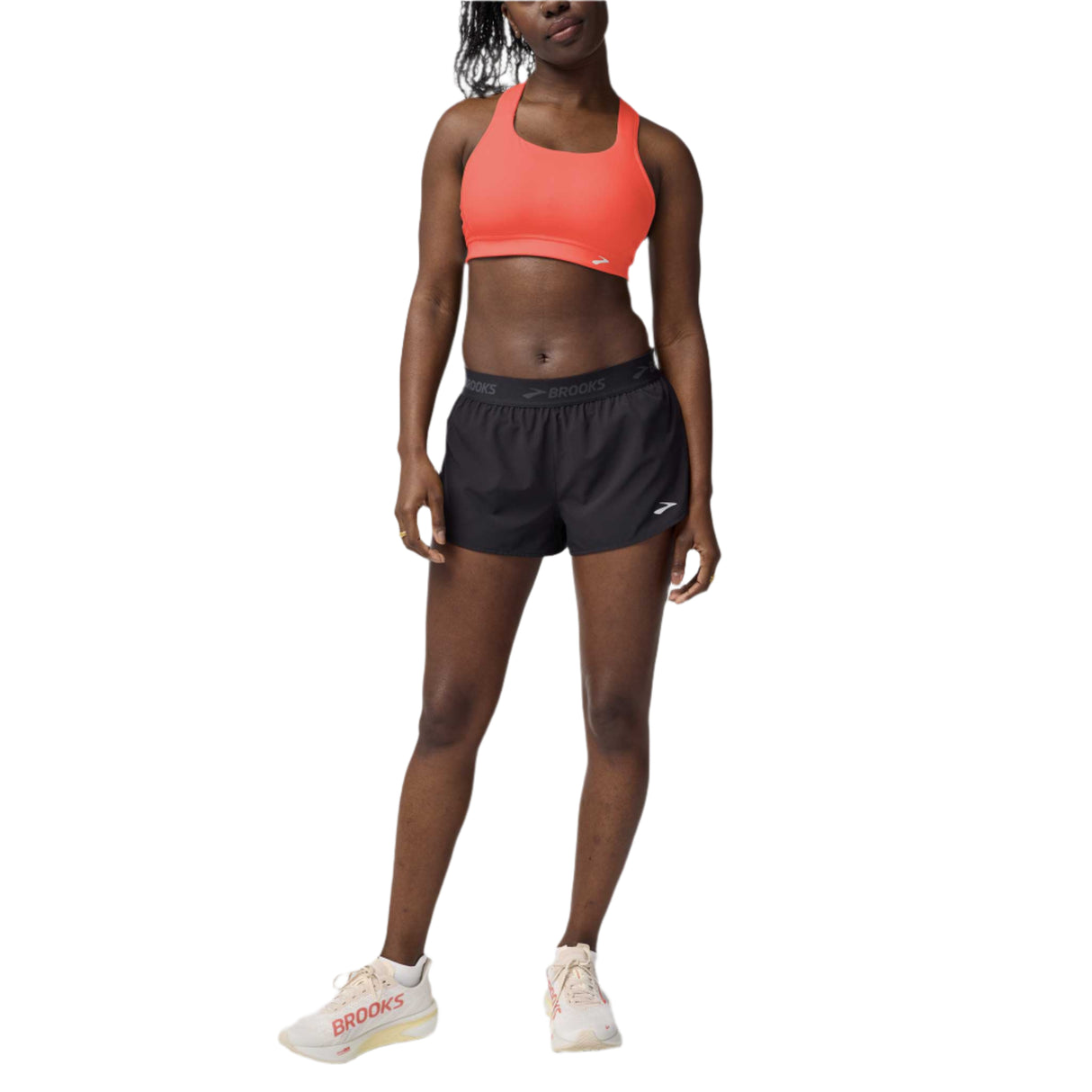 Brooks Breakaway short de course à pied 2,5 po femme face - Noir