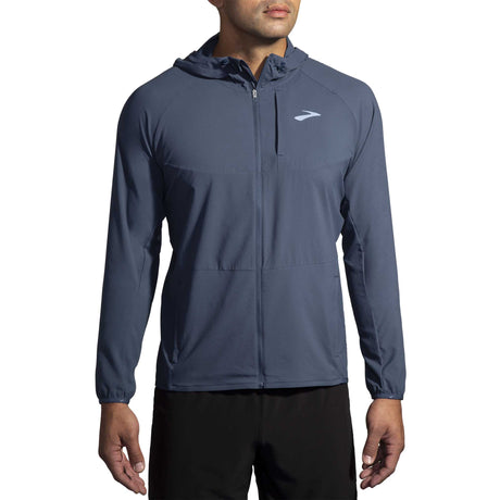 Brooks Canopy Jacket coupe-vent de course à pied homme - Blue Slate