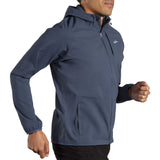 Brooks Canopy Jacket coupe-vent de course à pied homme action - Blue Slate