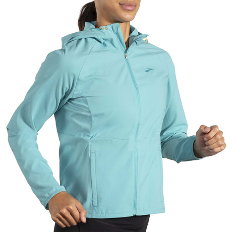 Brooks Canopy manteau coupe-vent de course à pied femme live - Aqua