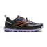 Souliers de trail Brooks Cascadia 18 pour femme - Ebony / Sweet Lavender / Copper