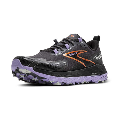 Souliers de trail Brooks Cascadia 18 pour femme pointe - Ebony / Sweet Lavender / Copper