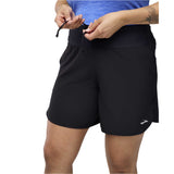 Brooks Chaser 7 po short de course à pied 2.0 femme cordon - Noir