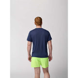 Brooks Distance Short Sleeve 3.0 toshirt homme dos -Blue Slate / Brooks Logo