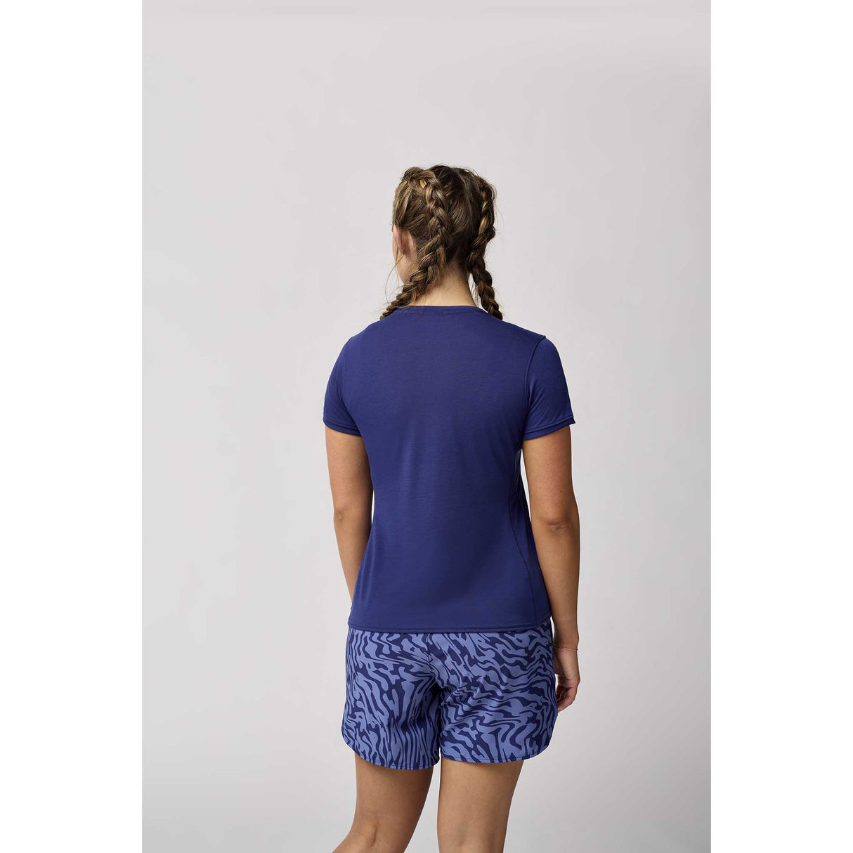 Brooks Distance 3.0 t-shirt de course à manches courtes femme dos - Midnight / Good Run Vibes