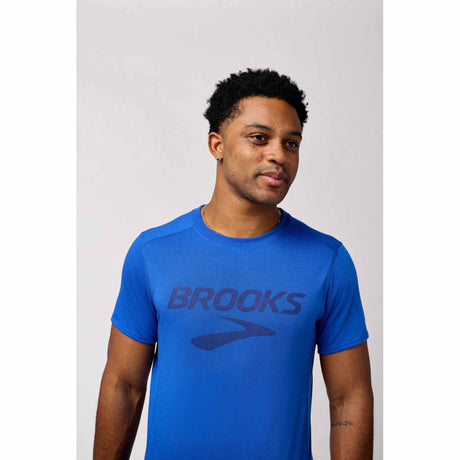 Brooks Distance Short Sleeve 3.0 - Neo Blue