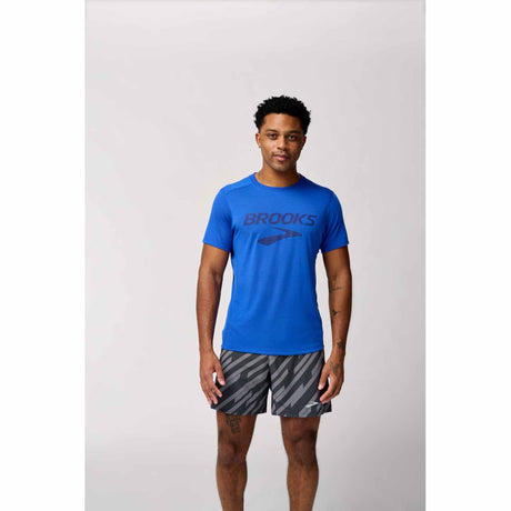 Brooks Distance Short Sleeve 3.0 - Neo Blue