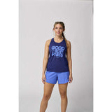 Brooks Distance 3.0 tank top course femme face -Midnight / Good Run Vibes