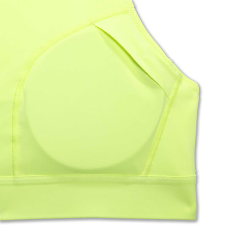 Brooks Drive 3 Pocket Run Bra soutien-gorge de course à pied détails bonnet- Lt Lime