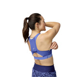 Brooks Drive 3 Pocket Run Bra dos live- Bluebell