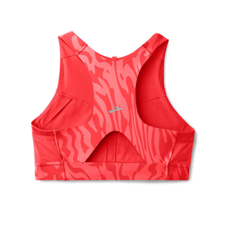 Brooks Drive 3 Pocket Run Bra dos - Neo Cayenne Speedscape